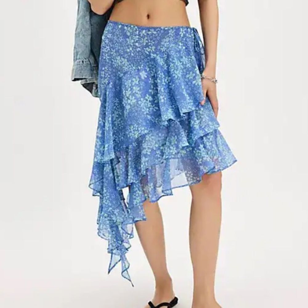 Free People Heather Ruffle Cascade Skirt